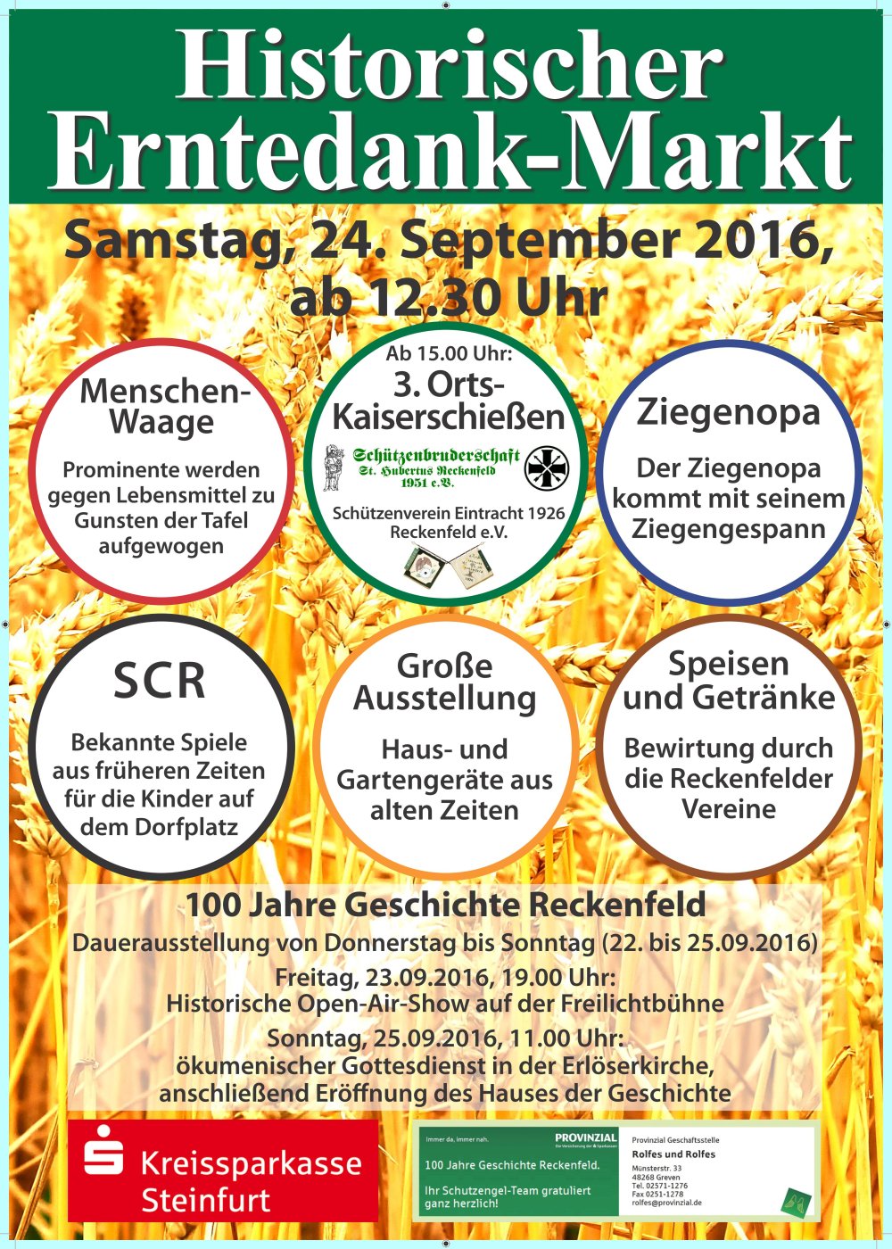 Die Ortsgeschichte Reckenfelds - 100 Jahre Geschichte Reckenfeld